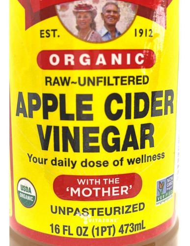 Imagen 6 de 6 de Vinagre De Manzana Orgánico 473 Ml Bragg
