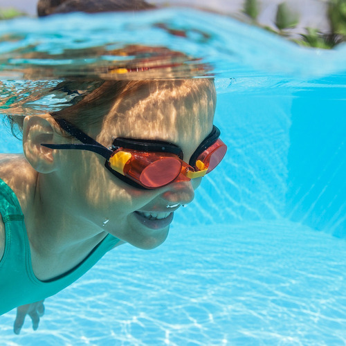 Goggles Infantiles Para Natación 7 Años En Adelante 6 Piezas Color Azul