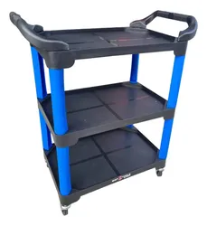 Comprar Carrinho Detailers Mecânico Com 3 Plateleiras Sigma Tools Cor Azul no Mercado Livre