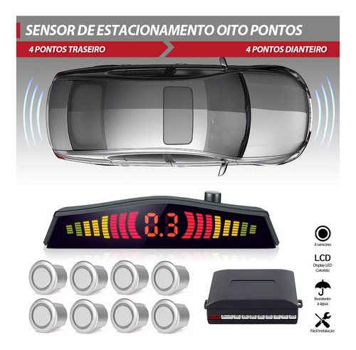 Sensor Dianteiro E Traseiro Hrv Hr-v 2021 8 Pontos