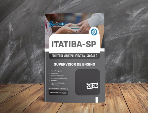 Apostila Concurso Supervisor De Ensino - Itatiba Sp 2025 - Editora Solução