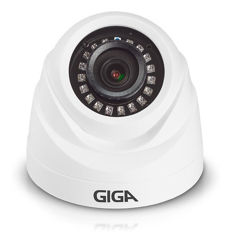 Câmera Dome Plástica Orion 720p Hd Ir 20m 2.6mm Giga Gs0019