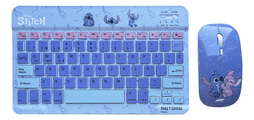 Combo Teclado, Mouse Inalambrico Recargable Bluetooth Disney