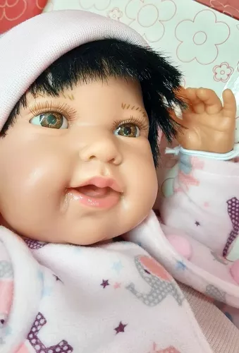 Boneca Bebê Reborn Anny Doll Baby Menina - Cotiplás