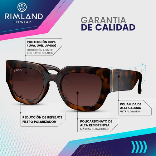 Imagen 6 de 8 de Gafas De Sol Lentes De Sol Rimland Peppers Marrón