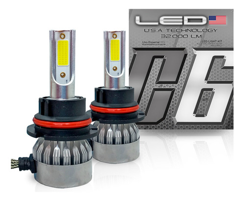 Kit Led Cree Cob 9007 Alta Y Baja - 16000lm 40w - Con Cooler