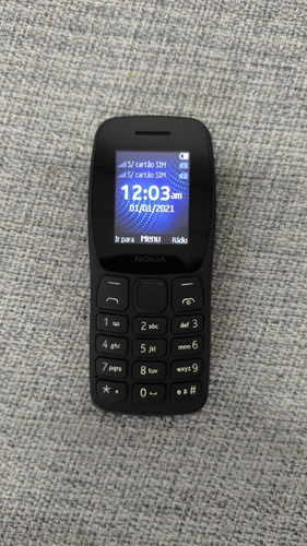Celular Simples Para Idosos Nokia 105 Preto 2g Sem Embalagem