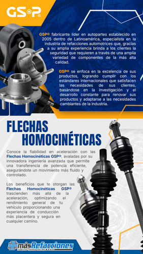 Flecha Homocinética Del Izq A4 Quattro V6 3.0l 02 Al 05 Gsp