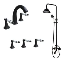Comprar Juego Baño Griferia Negro Vintage Ceramica 2 Añs Grta Encarg