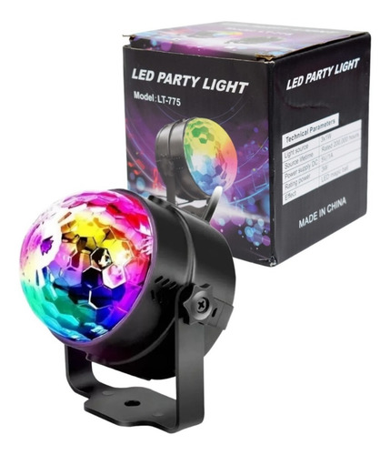 Proyector Luz Fiesta Dj Party Led Rgb Bola Mini Discoteca Dj