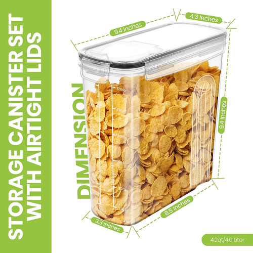 Contenedores Airtight Para Organización De Alacena, Pack De