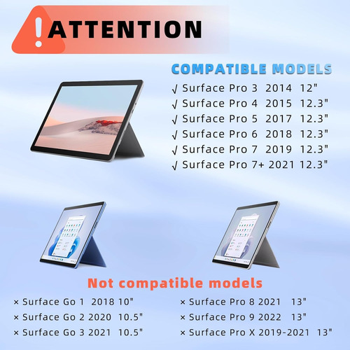 Teclado Microsoft Surface Pro 7 Plus/6/5/4/3