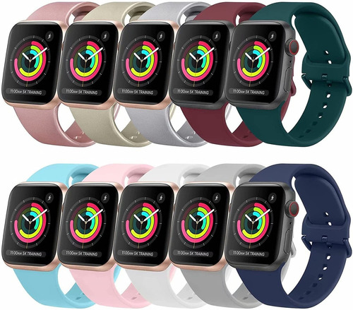 10 Mallas Para Apple Watch 38,40, 41mm, Iwatch Series Y Se 