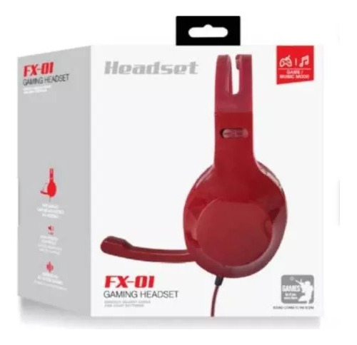 Audífonos Gamer Music Fx-01 Stereo Headset 