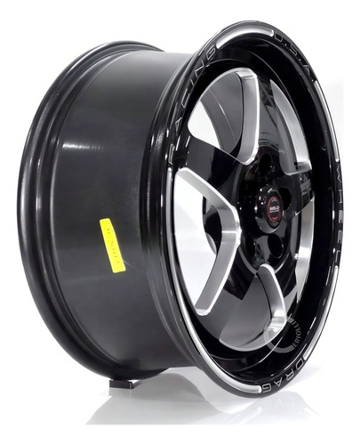 Jogo 4 Rodas Weld Rts Aro 17 5x110 Vectra Omega C65 Cor Preto Diamantado