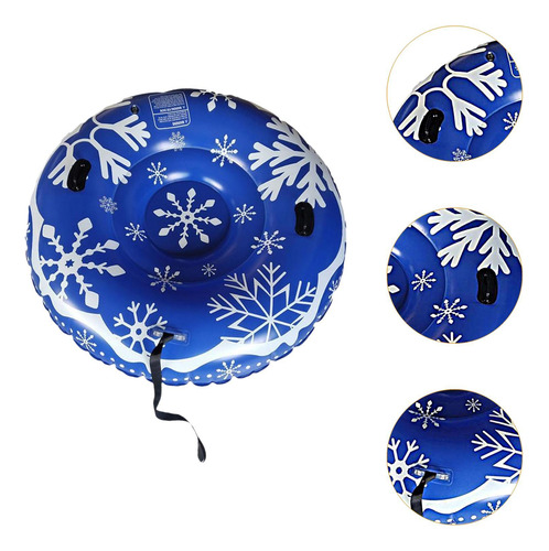 Tubo De Nieve Inflable Con Asas Y Cordón De 150 Cm De
