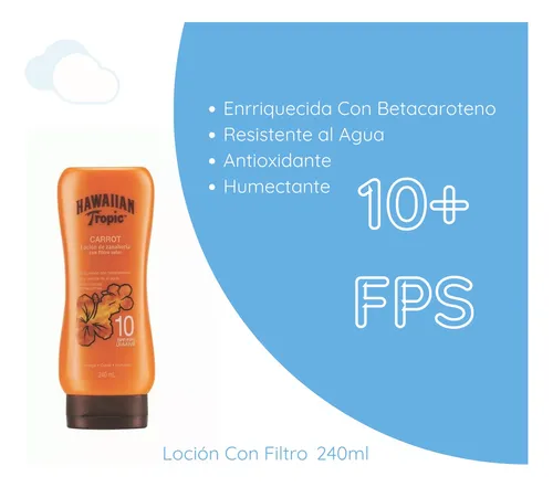 Protector Solar Hawaiian Tropic De Zanahoria Filtro 10 Fps | MercadoLibre
