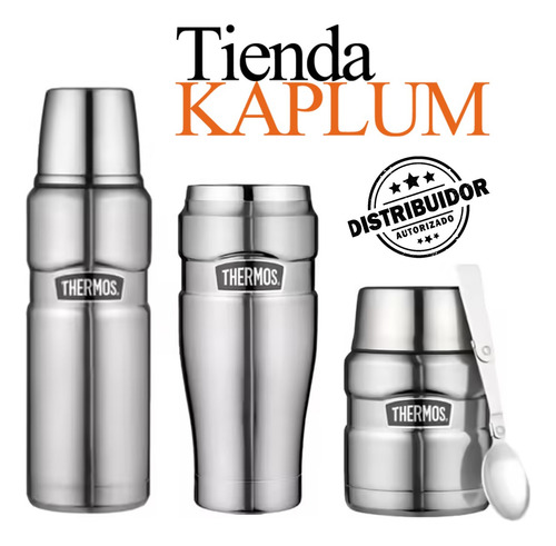 Thermos Icon Botella Térmica 710ml De Acero Inoxidable Acero Mate