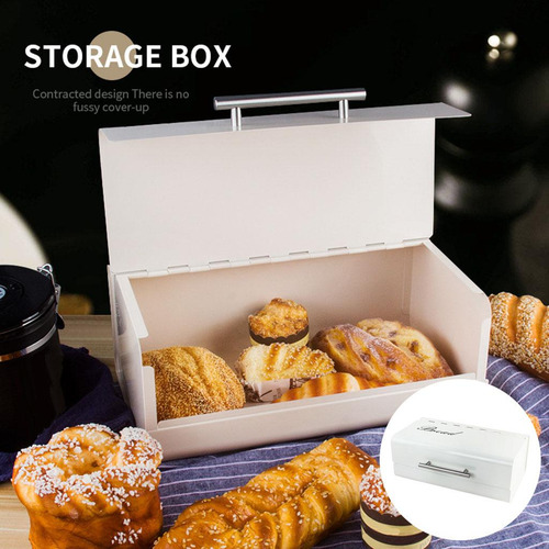 Caja De Almacenamiento De Pan Vintage De Hierro Para Cocina
