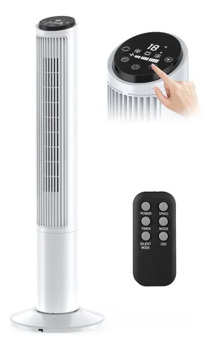 Ventilador De Torre Silencioso Antuvi AT-618 127V Com 2 Modos e 3 Velocidades
