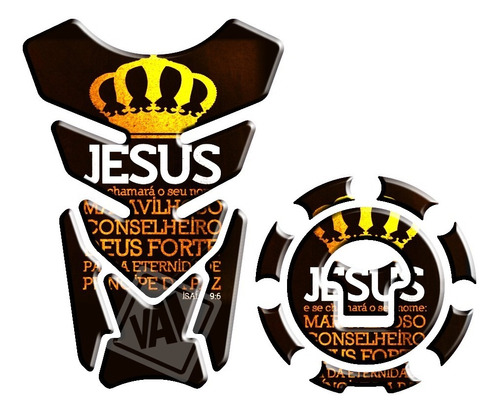 Adesivo Protetor Tanque Bocal Cb Hornet Jesus Cristo 2