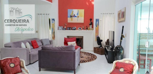 Casa Com 6 Dormitórios À Venda, 420 M² Por R$ 2.100.000 - Acapulco - Guarujá/sp - Ca0573