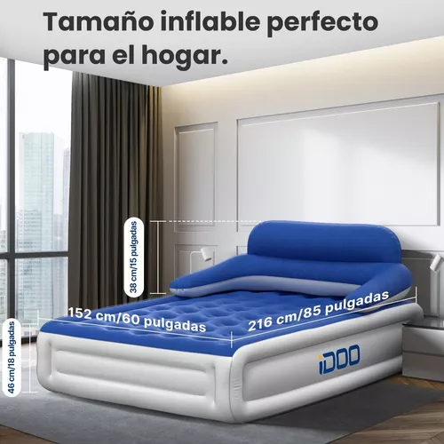 iDOO Colchón Hinchable, Cama Hinchable con Bomba de inflado