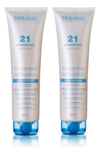 Shampoo Nutricion Salerm 21 Proteina De Seda X 2 Unidades