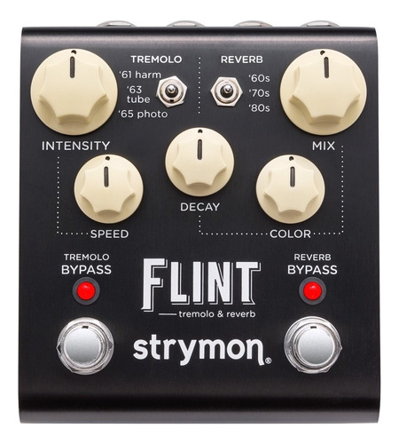 Pedal de efeito Strymon Flint  preto