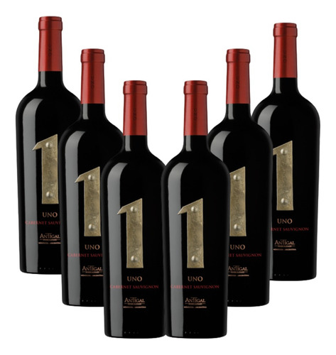 Vino Tinto Antigal Uno Cabernet Sauvignon 750ml Caja X6 U