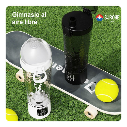 Exprimidor Licuadora Mini Recargable Usb Sjrohe® Batidora Eléctrica Portátil Para Proteína En Polvo Y Jugos Naturales Y Vida Saludable Exprimidor Compacto Sin Bpa Perfecto Para Gym Oficina Y Viajes
