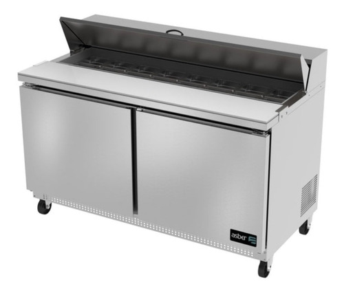 Mesa Refrigerada Para Ensaladas 16 Insertos Asber Apts-60-16