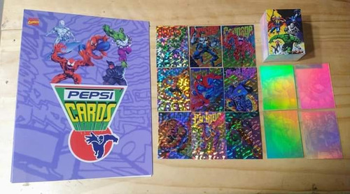 Album Pepsi Cards De Marvel Cómics Álbum + Set Completo 