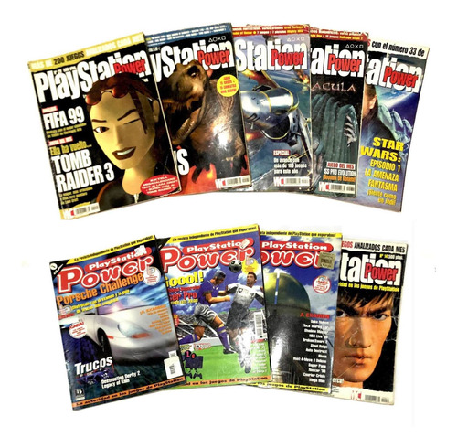 Lote 10 Revistas Playstation Power Español 1999 Videojuegos