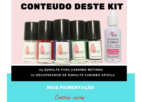 Kits Esmalte Para Carimbo Unhas Grátis Diluidor