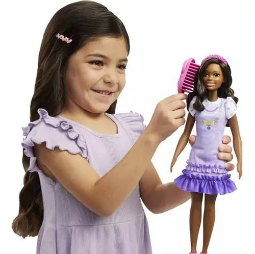 Boneca Articulada Barbie My First Salto Rosa - Mattel Hll18