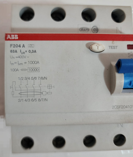 Interruptor Diferencial 4p 63a Tipo A 300ma 2csf204101r3630
