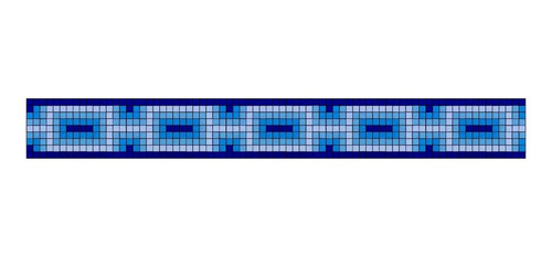 Imagen 1 de 1 de Cenefa En Mosaico Veneciano Rectángulos Metro Lineal