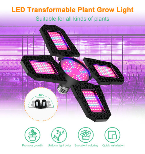 Lámpara De Crecimiento Grow Growing Light Lights Para Planta