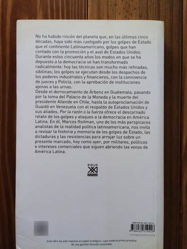 Por La Razón O Por La Fuerza. M. Roitman .importado Y Nuevo