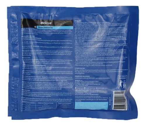 Bolsa Térmica Gel Mercur 200g Pequena Quente Fria Compressa