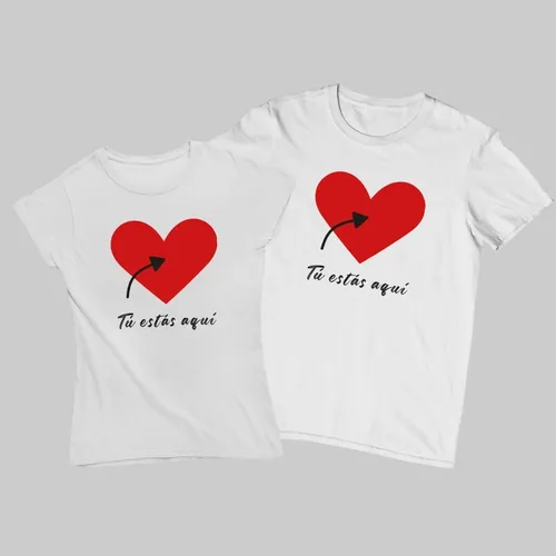 Playeras en online pareja de amor