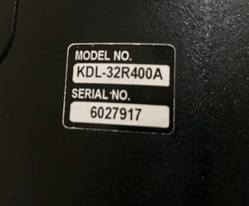 Imagen 4 de 5 de Tv Sony Led Mod. Kdl32r400a Pantalla Rota