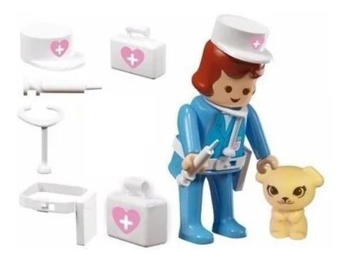 Flokys La Veterinaria C/accesorios Simil Playmobil Rasti Mca