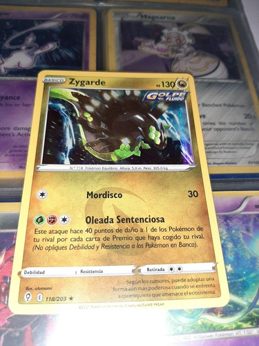 Zygarde 118/203 De Pokemon Tcg,holo.