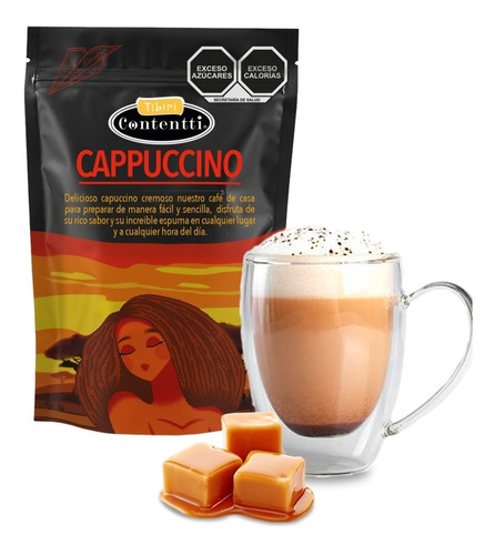 Cappuccino Caramelo 125 G Tibiri Contentti Fácil Preparación
