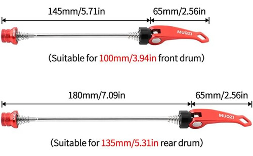 Yutuing Bicicleta Liberación Rápida Pincho Clip Perno Eje Ru