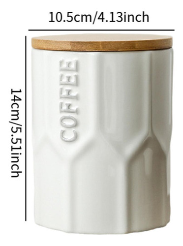 Ceramic Kitchen Canister Jar De Almacenamiento Con Café