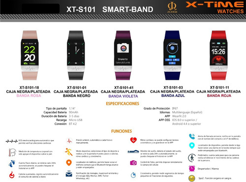 Imagen 2 de 6 de Reloj Inteligente Smartwatch X-time S101 Android iPhone