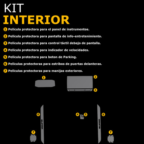 Gadget Collection Mx Película Protectora Kit Ppf Para Cupra Formentor 2021-2024 Color Transparente